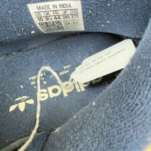 Adidas Originals Rivalry Low ® Size 10 Suede Navy Blue / White Sneakers Shoes - Picture 9 of 10